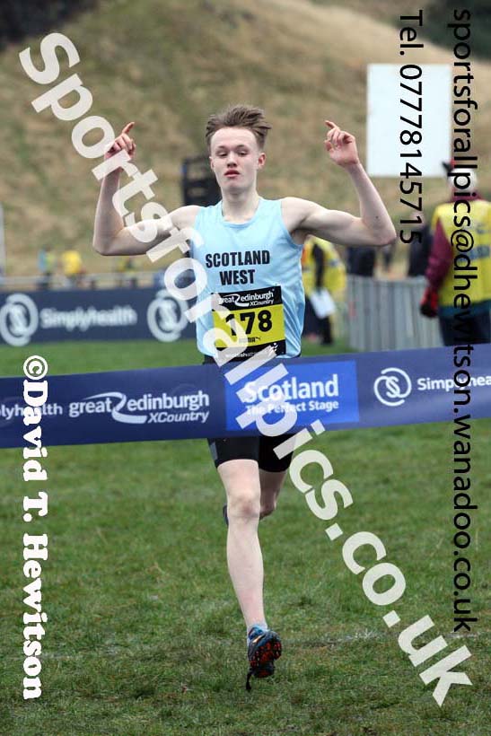 Boys under-15 Inter-District, 2017 Great Edinburgh Cross Country. Photo: David T. Hewitson/Sports for All PIcs
